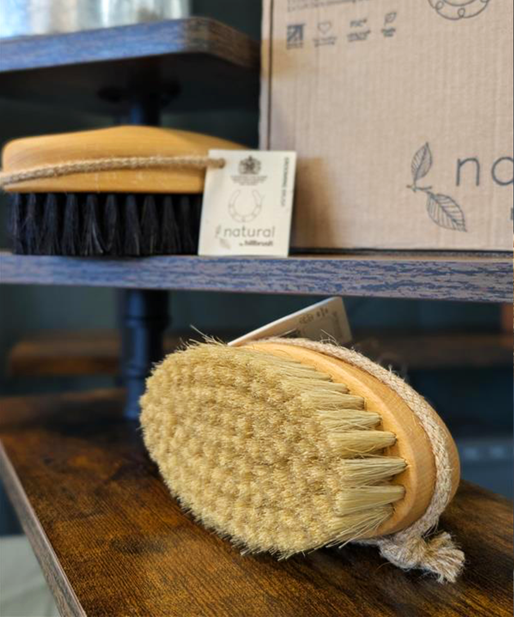 Natural by Hillbrush Equestrian Grooming Brush Set